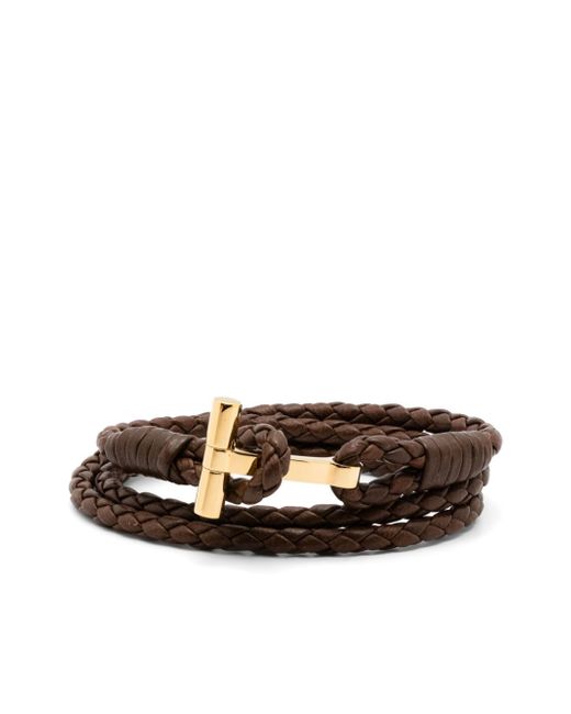 Tom Ford braided-band leather bracelet