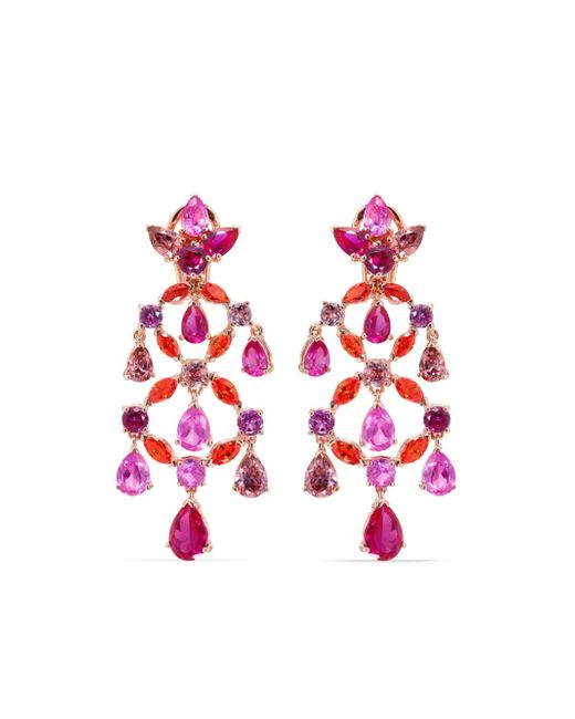 Anabela Chan 18kt gold Chandelier multi-stone earrings