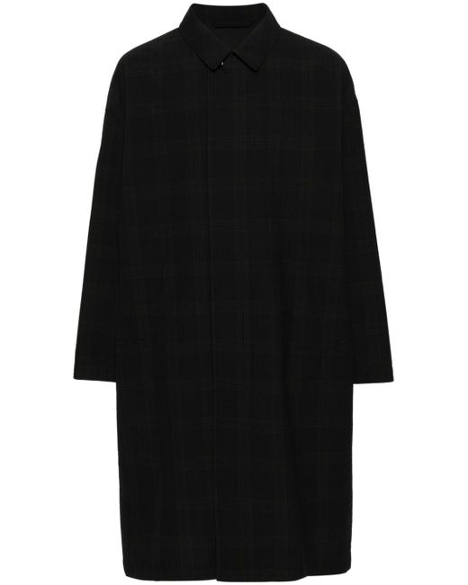 Lemaire checked wool coat