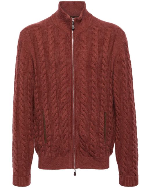 N.Peal Richmond cable-knit cardigan