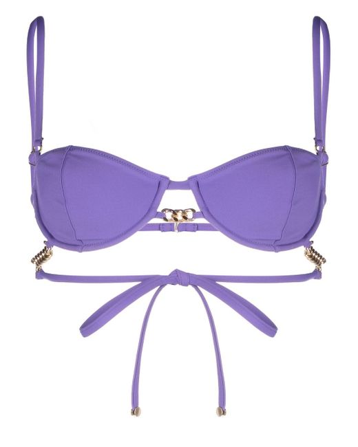 Stella McCartney chain-link detail bikini top