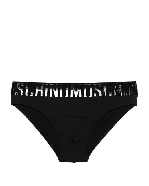 Moschino rubberised-logo swim trunks