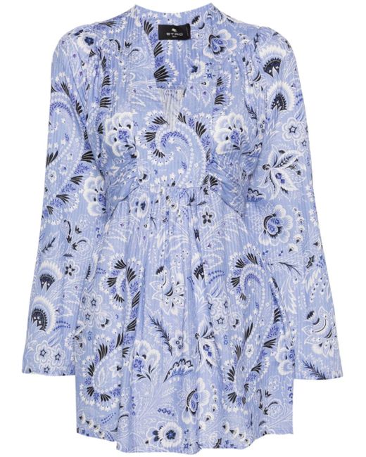 Etro all-over floral-print dress