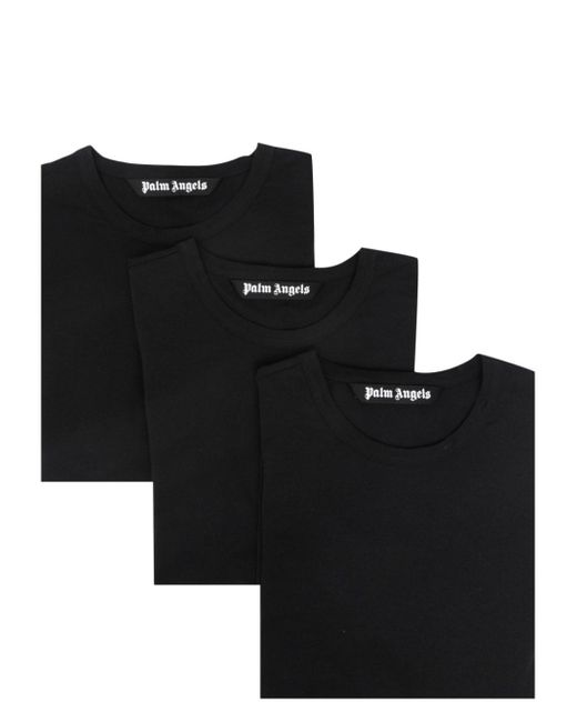 Palm Angels round-neck short-sleeve T-shirt pack of three