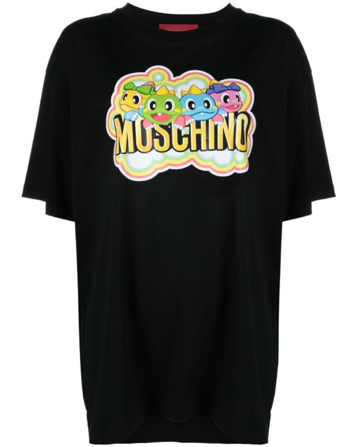 Moschino cartoon-print organic-cotton T-shirt