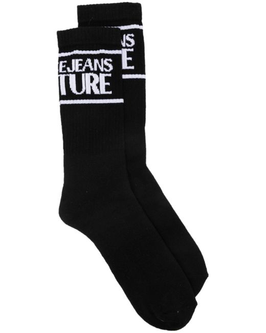 Versace Jeans Couture intarsia knit-logo socks