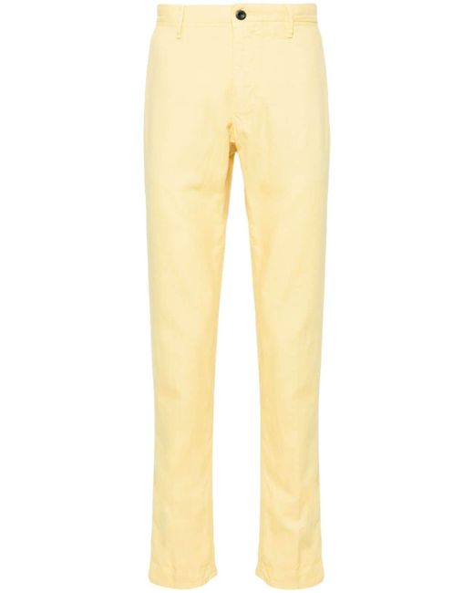 Incotex tapered cotton-blend trousers