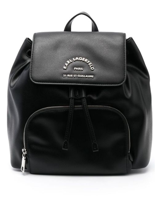 Karl Lagerfeld logo-lettering backpack