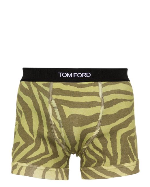Tom Ford patterned stretch-cotton briefs