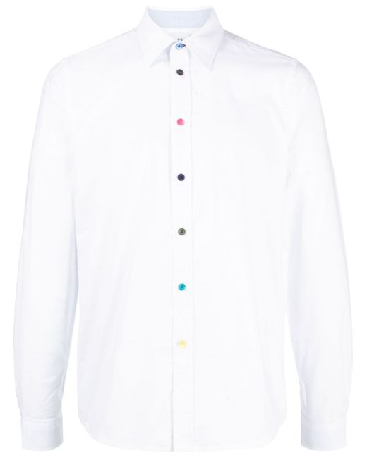 PS Paul Smith contrast-button shirt