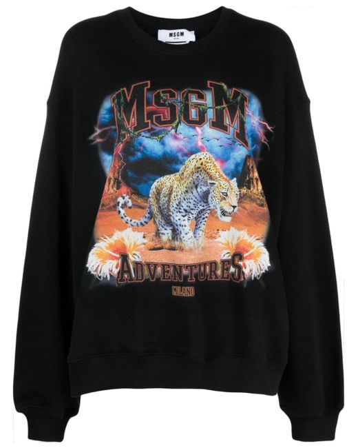 Msgm graphic-print sweatshirt