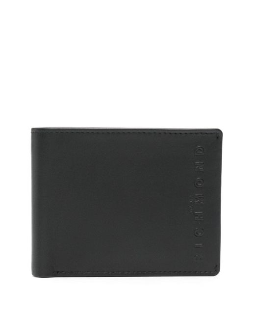 John Richmond logo-embossed leather wallet
