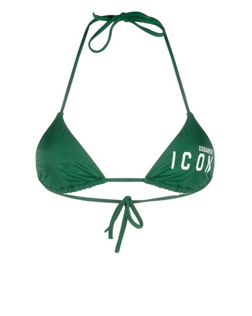 Dsquared2 Icon-print bikini top