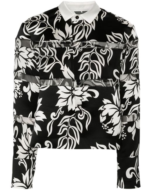 Sacai floral-print shirt