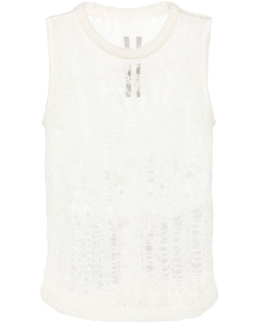 Rick Owens Spider open-knit tank top