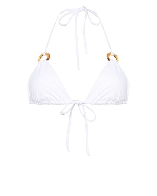 Dsquared2 ring-detail triangle bikini top