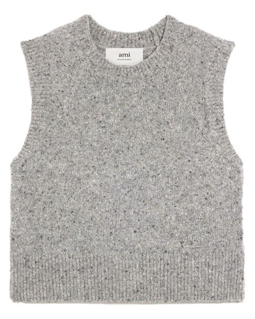 AMI Alexandre Mattiussi knitted sleeveless jumper