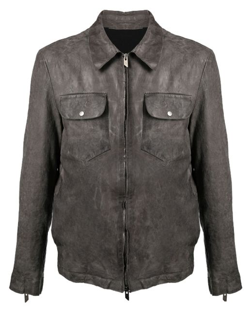 Salvatore Santoro zip-up leather jacket