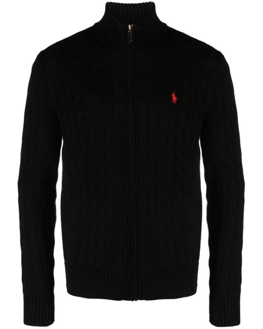 Polo Ralph Lauren cable-knit zip-up cardigan