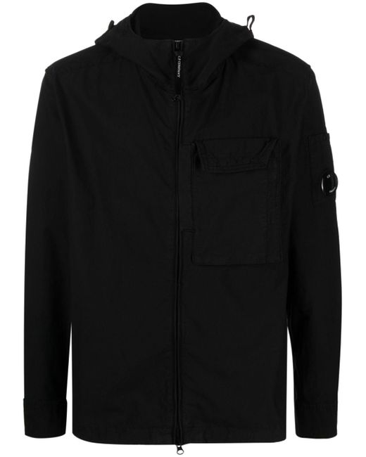 CP Company hooded zip-up shirt