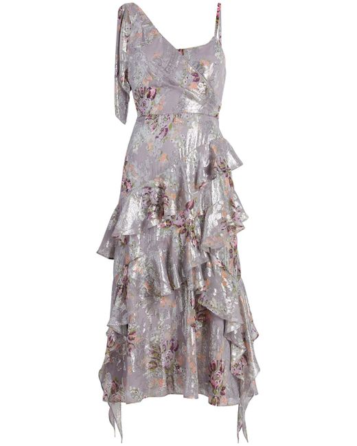 Cinq a Sept Trevor floral-print ruffled dress