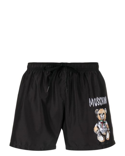Moschino Teddy Bear-print swim shorts