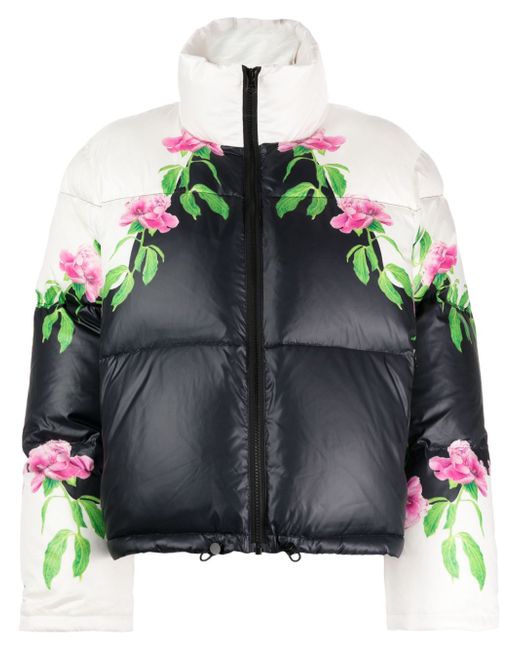 Cynthia Rowley floral-print puffer jacket