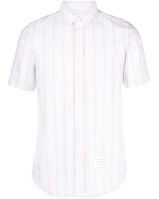 Thom Browne striped short-sleeve shirt