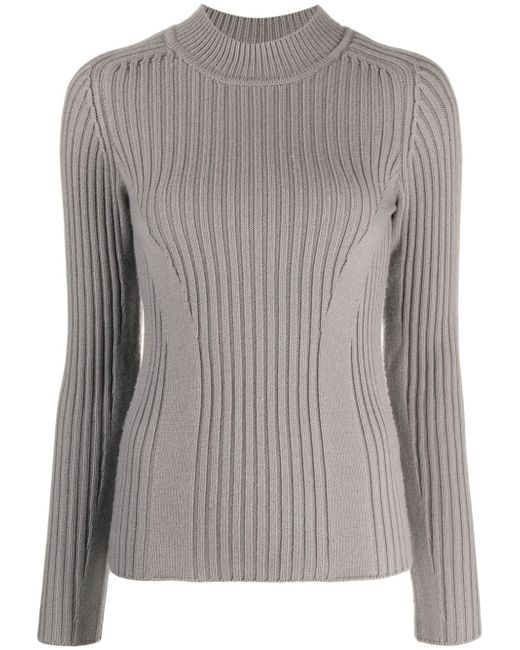Calvin Klein mock-neck ribbed-knit jumper