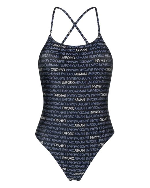 Emporio Armani logo-print swimsuit