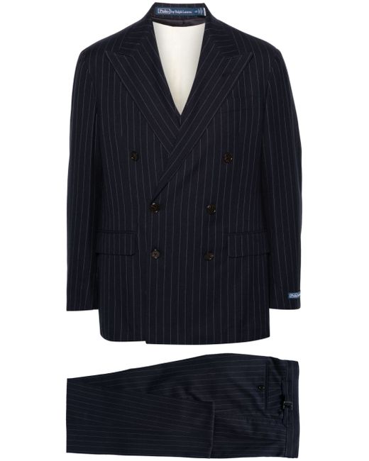 Polo Ralph Lauren double-breasted pinstriped suit