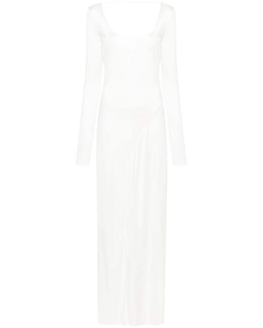 Tom Ford open-back long-sleeve gown