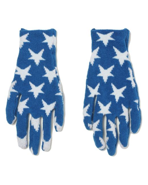 Erl star-patterned knitted gloves