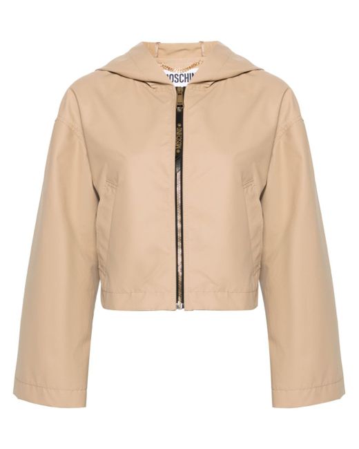 Moschino hooded cropped jacket
