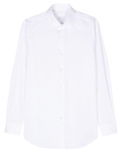 Brioni long-sleeve poplin shirt