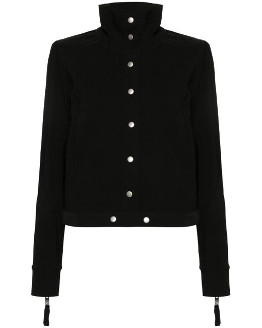 Thom Krom stand-up-collar ribbed jacket