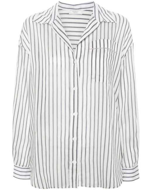 Peserico striped button-up shirt