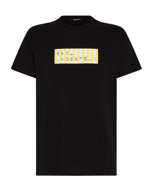 Karl Lagerfeld logo-print organic-cotton T-shirt
