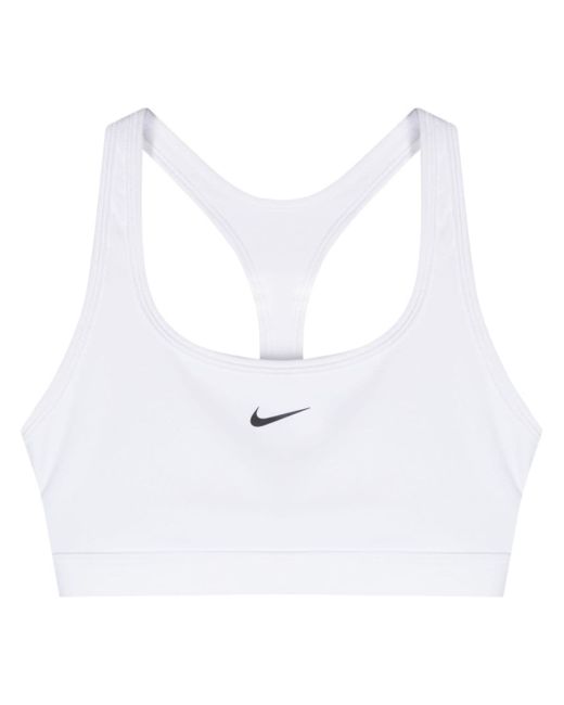 Nike Swoosh-print sports bra