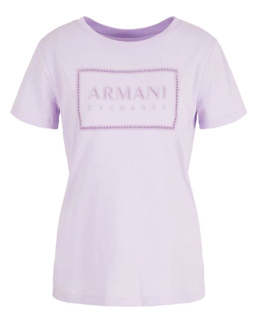Armani Exchange cut-out logo T-shirt