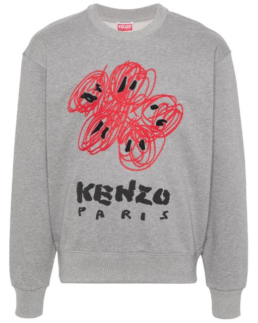 Kenzo Drawn Varsity cotton sweatshirt