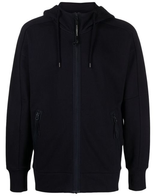 CP Company Goggles-detail zipped-up hoodie