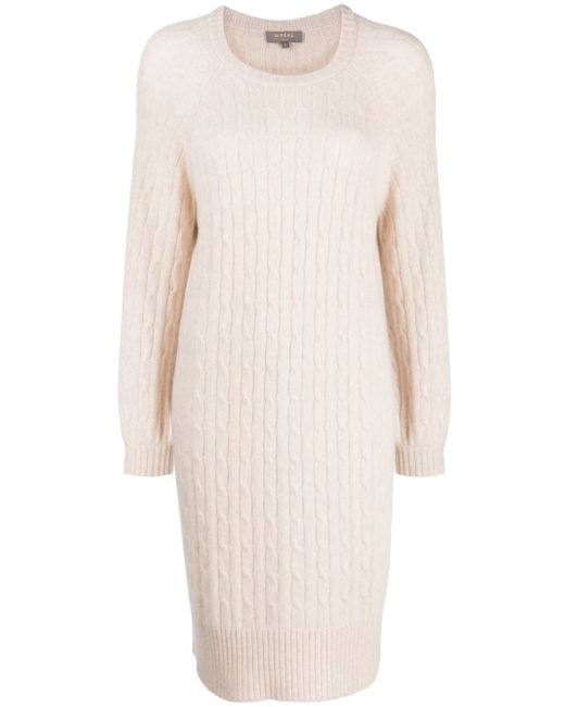 N.Peal cable-knit round-neck jumper