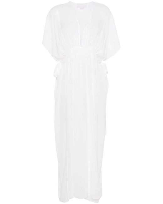 Genny belted maxi dress