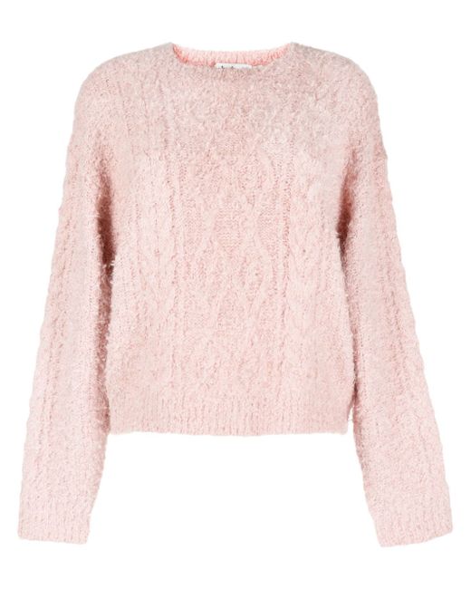 b+ab cable-knit brushed jumper