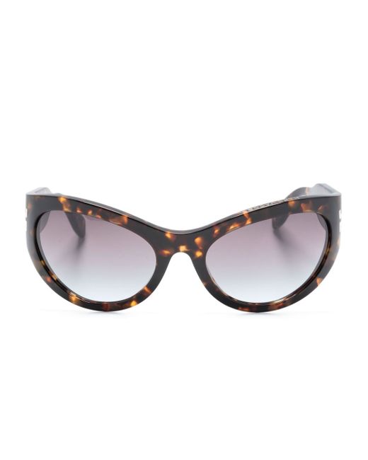 Marc Jacobs tortoiseshell wraparound-frame sunglasses