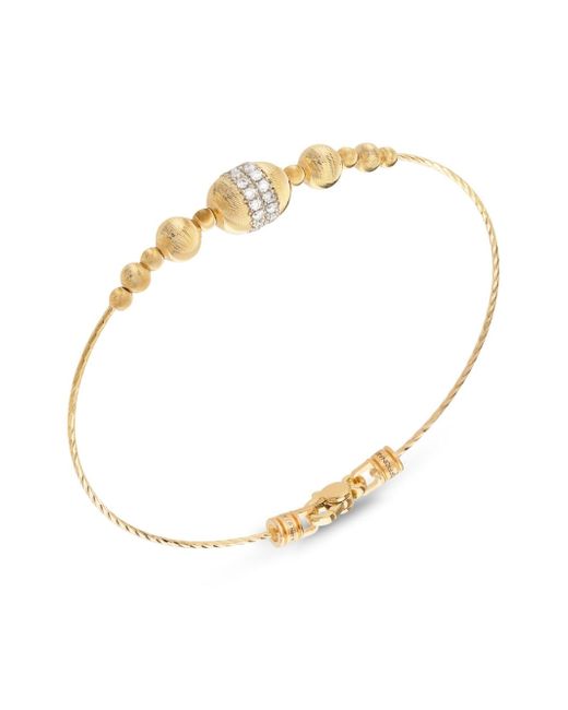 Officina Bernardi 18kt yellow Empire diamond bangle bracelet