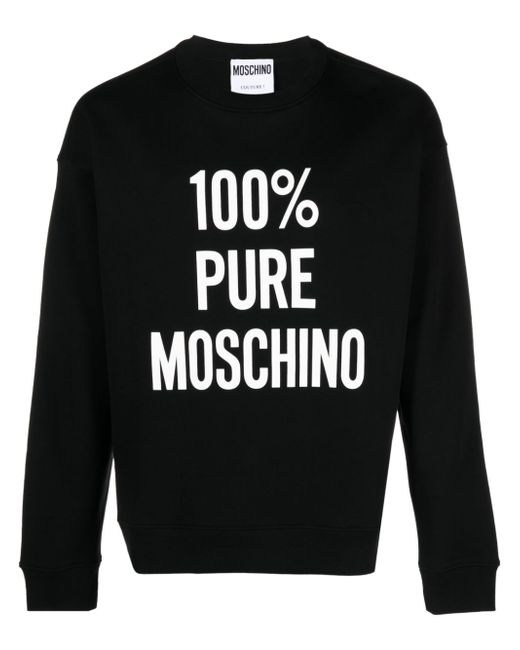 Moschino slogan-print sweatshirt