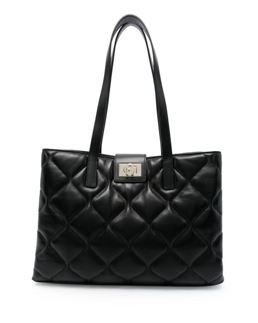 Furla 1927 quilted tote bag