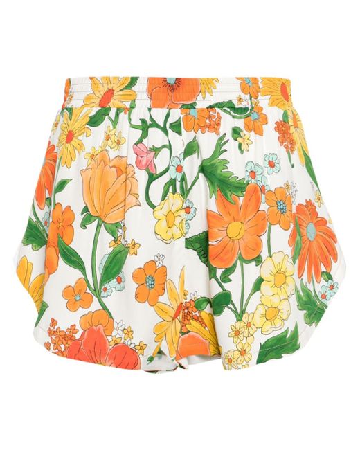 Stella McCartney floral-print track shorts